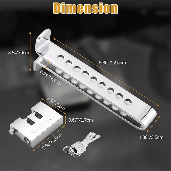 Universal Car Pedal Lock for Brake, Clutch & Accelerator
