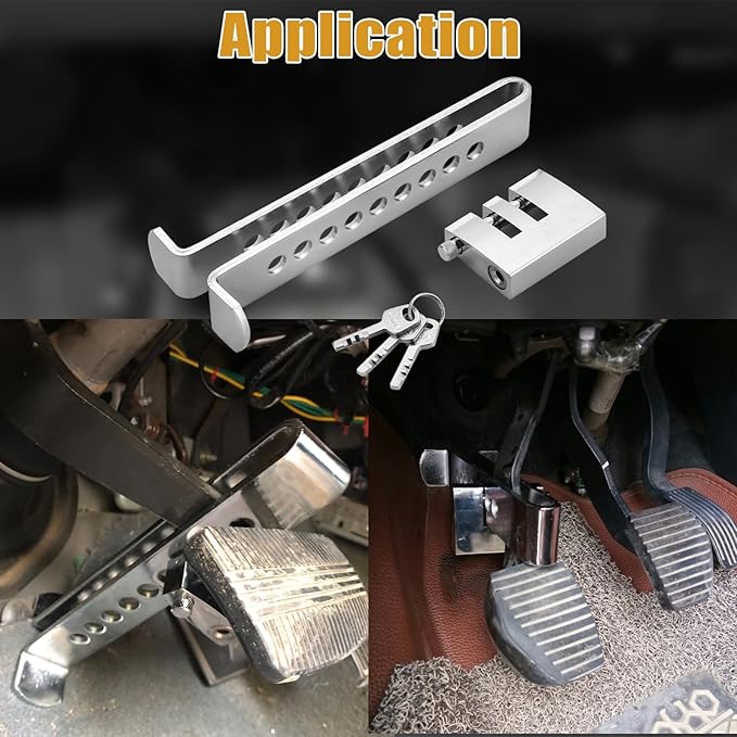 Universal Car Pedal Lock for Brake, Clutch & Accelerator